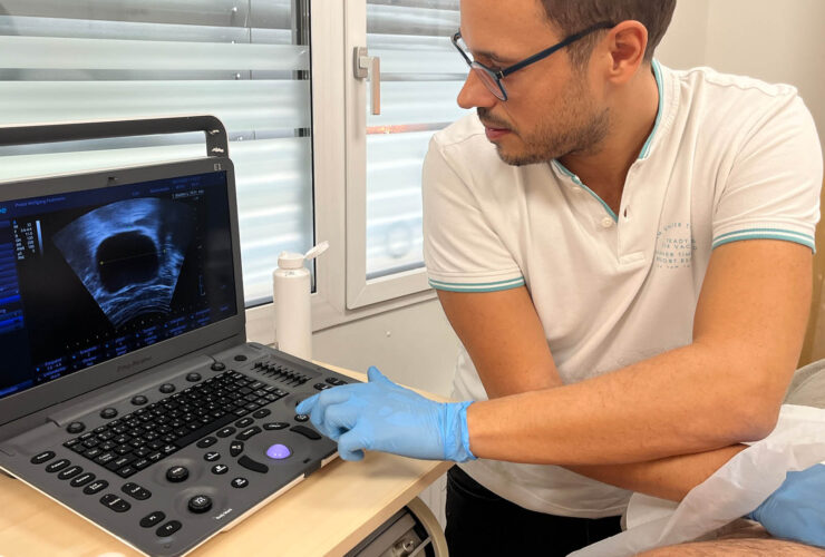 Physiotherapie Prostata-OP Echtzeit-Ultraschall Graz